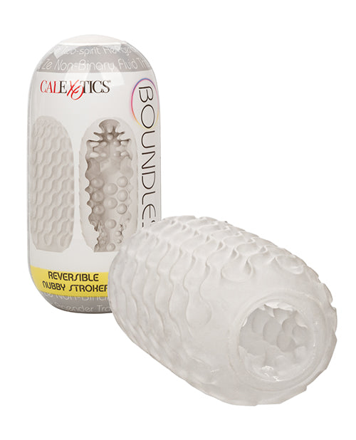 Boundless Masturbator Reversible Nubby Textured Design with Closed-End for Enhanced Stimulation