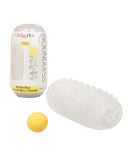 Boundless Reversible Squishy Ball Stroker ribbed dual texture removable ball for customizable sensation