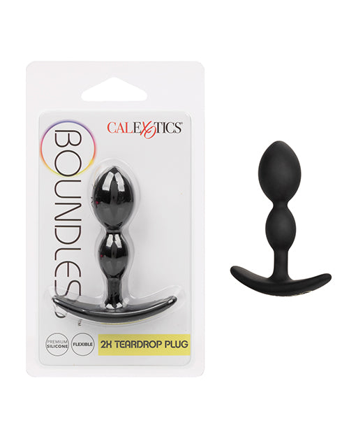 Boundless Anal Plug Flexible Silicone Teardrop Shape Pull Handle for Comfortable Backdoor Stimulation