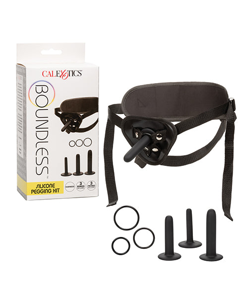 Boundless Anal Products Silicone Pegging Kit Adjustable Harness Three Probes for Versatile Anal Play and Comfort