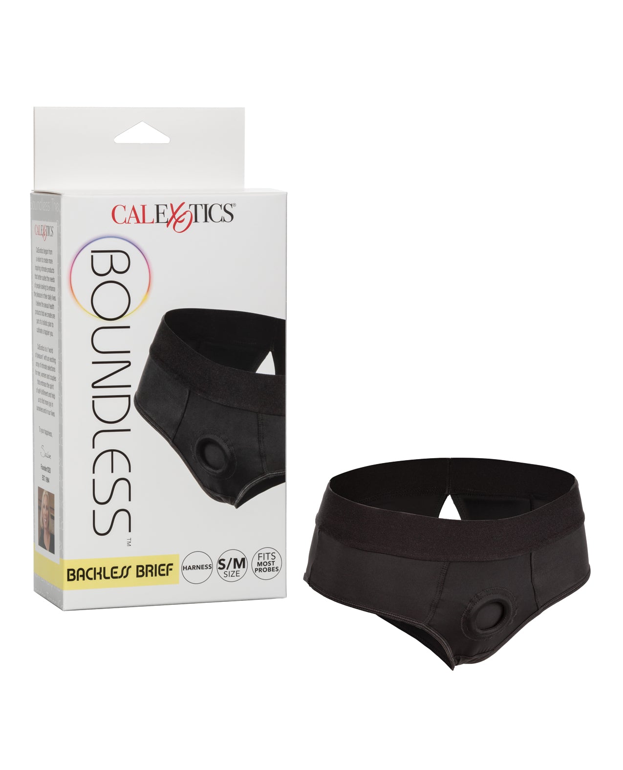Boundless Strap-On Harness Backless Brief Reinforced O-Ring Stretch Fabric for Secure and Comfortable Wear