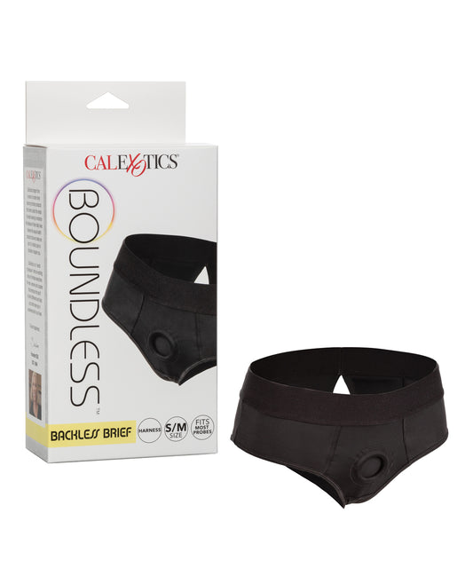 Boundless Strap-On Harness Backless Brief Reinforced O-Ring Stretch Fabric for Secure and Comfortable Wear