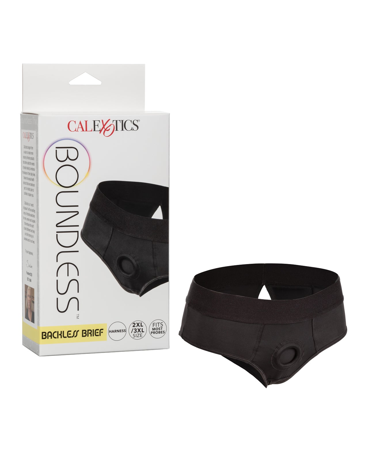 Boundless strap-on harness plus size extra-wide waistband reinforced O-ring for comfortable secure intimate play