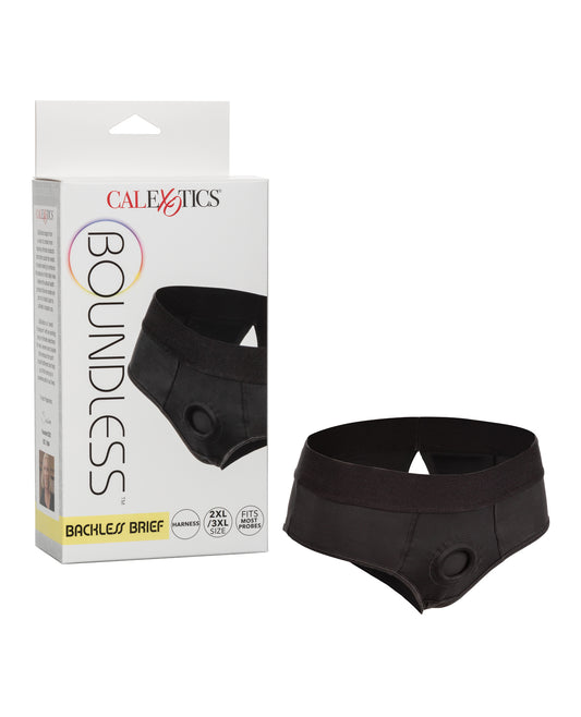Boundless strap-on harness plus size extra-wide waistband reinforced O-ring for comfortable secure intimate play