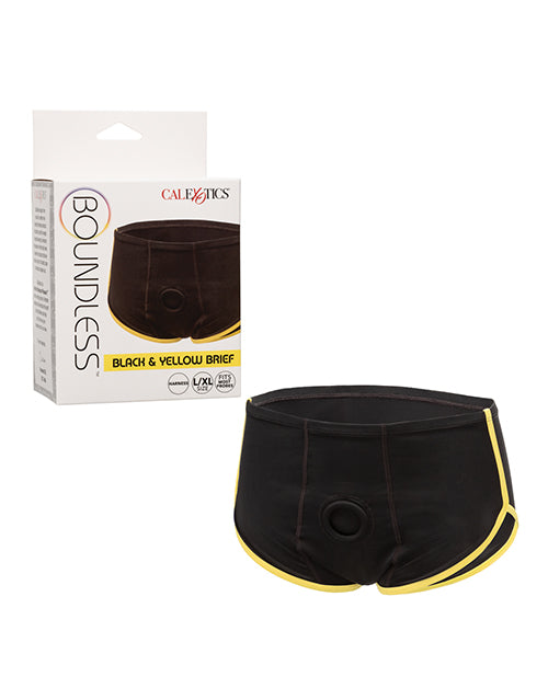 Boundless Boxer Brief Strap On with Stretch Fabric and Internal Pocket for Discreet Harness Wear