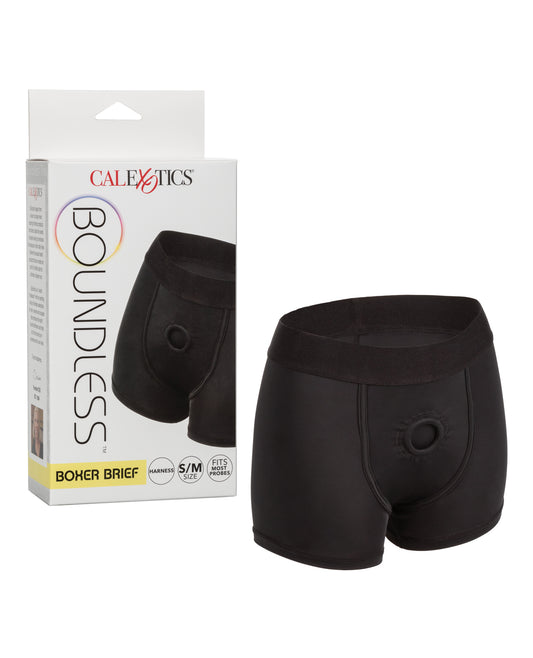 Boundless Strap On Boxer Brief Harness with Extra-Wide Waistband and Reinforced O-Ring for Comfortable All-Day Wear