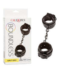 Boundless Wrist Cuffs vegan leather adjustable padded design for secure and comfortable restraint play