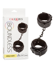 Boundless Ankle Cuffs Vegan Leather Double Padded Adjustable Secure Restraint for Comfortable Bedroom Bondage