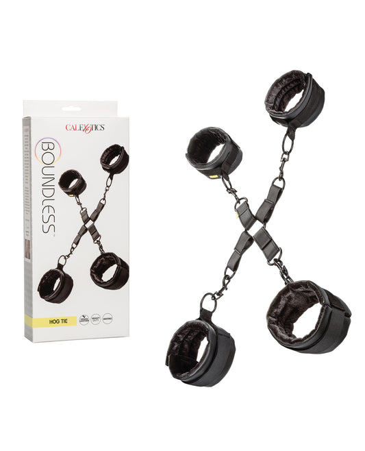 Boundless Bondage Restraint System with Adjustable Vegan Leather Cuffs and Swivel O-Rings for Secure BDSM Play