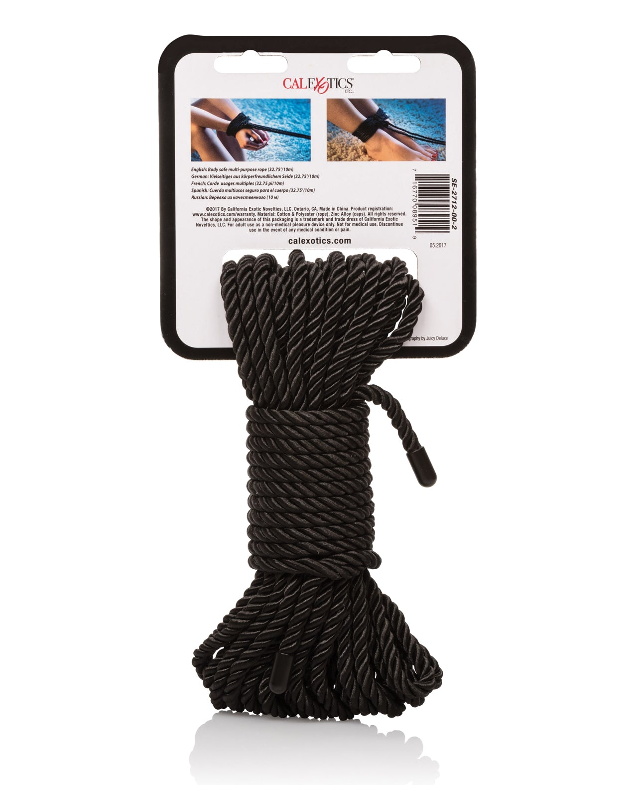 Scandal BDSM Rope in Black for Bondage & Shibari Play