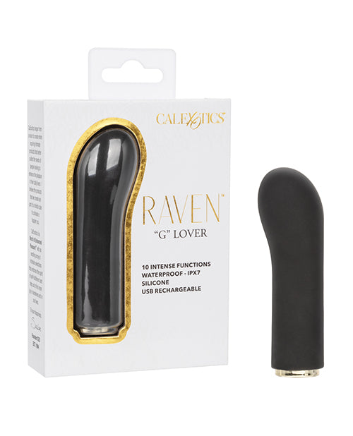 Raven Vibrator Curved G-Spot Tip Waterproof Rechargeable Mini Massager for Targeted Stimulation