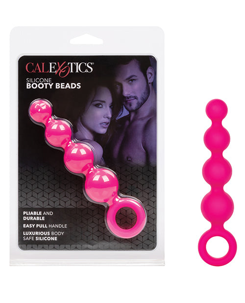 Pleasure Beads Anal Products Pink Silicone Booty Beads Graduated Design for Comfortable Stimulation