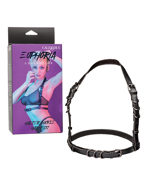 Euphoria Bondage Harness Adjustable Vegan Leather Plush Velvet Interior for Versatile Restraint and Festival Wear