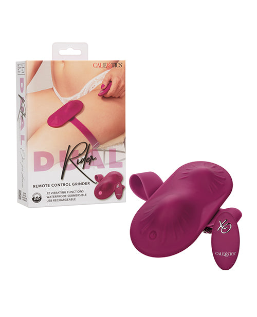 Dual Rider Stimulator Remote Control Grinder Adjustable Thigh Strap Silicone Waterproof for Hands-Free Pleasure
