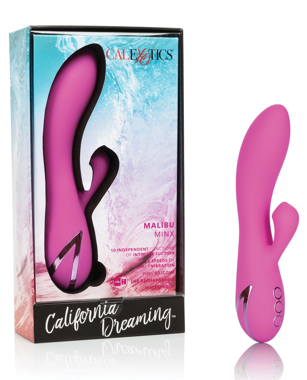 California Dreaming Vibrator Suction Function Dual Stimulation Design for Enhanced Clitoral and Internal Pleasure