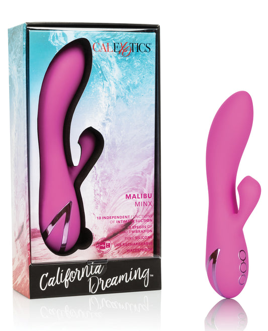 California Dreaming Vibrator Suction Function Dual Stimulation Design for Enhanced Clitoral and Internal Pleasure