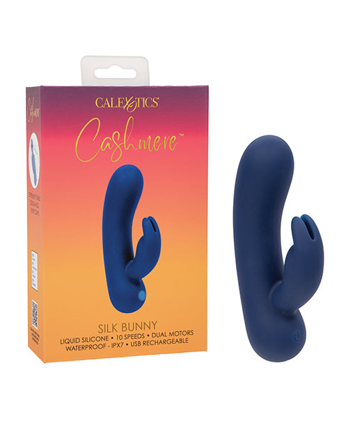 Cashmere Vibrator Dual Motor Silicone with Flickering Bunny Ears for G-Spot and Clitoral Stimulation
