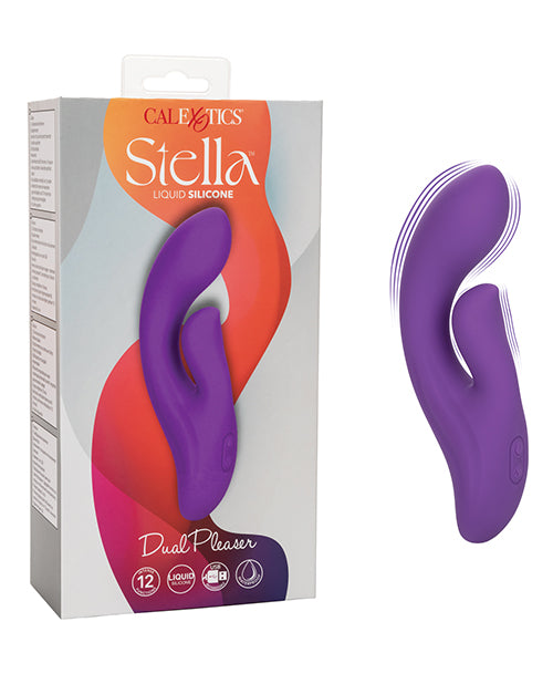 Stella Vibrator Liquid Silicone Dual Motors Waterproof Design for Enhanced G-Spot and External Stimulation
