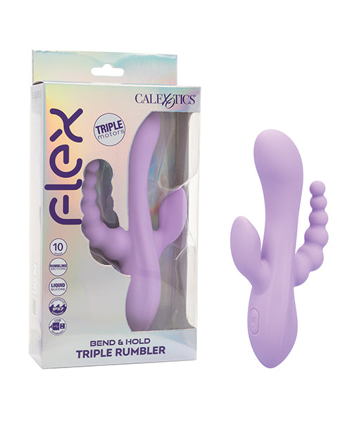 Flex Vibrator Triple Motor Flexible Silicone Waterproof Massager for Targeted Stimulation and Full-Body Pleasure