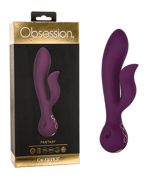 Obsessions Vibrator Dual Motor Waterproof Silicone Purple for Intimate Stimulation