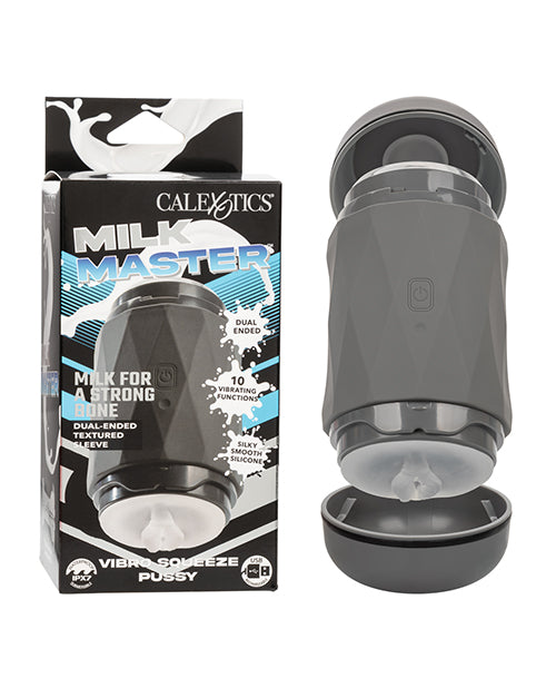 Milk Master Dolls & Masturbators Dual-Ended Vibro Squeeze Pussy Adjustable Pressure for Intense Male Stimulation