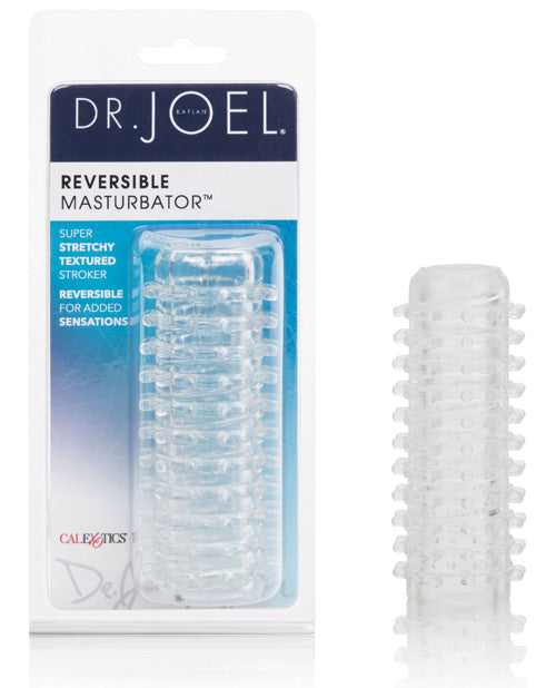 Dr. Joel Kaplan Masturbator Reversible Clear Dual-Textured Sleeve for Enhanced Male Stimulation