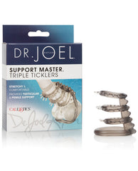 Dr. Joel Kaplan Penis Enhancement Triple Tickler Ring with Studded Teasers and Stretchy Design for Stamina and Support