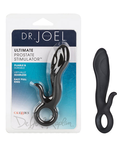 Dr. Joel Kaplan Anal Products Silicone Prostate Stimulator with Angled Tip and Easy Pull Ring for Comfortable Targeted Stimulation