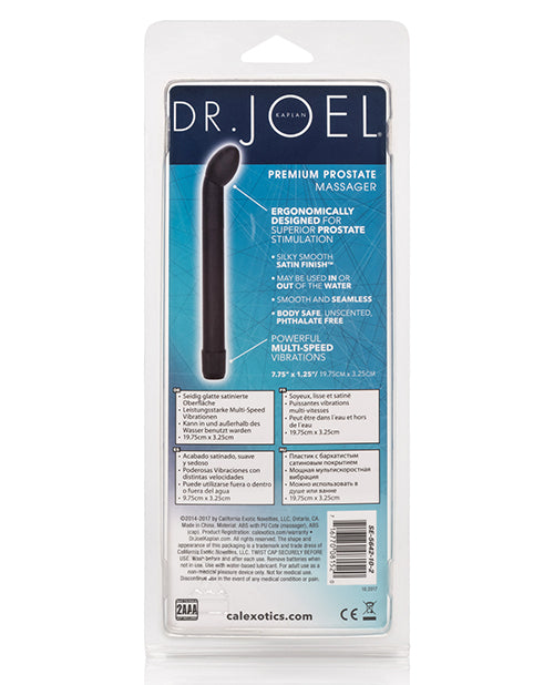 Dr. Joel Premium Prostate Massager - Black Contoured Waterproof Probe