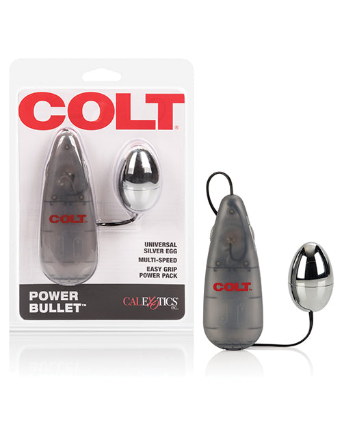 COLT Vibrating Egg Multi-Speed Silver ABS with EZ Grip Power Pack for Customizable Sensual Play