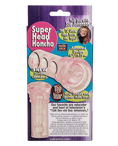 Sue Johanson Super Head Honcho Male Stroker with Triple Suction Chambers