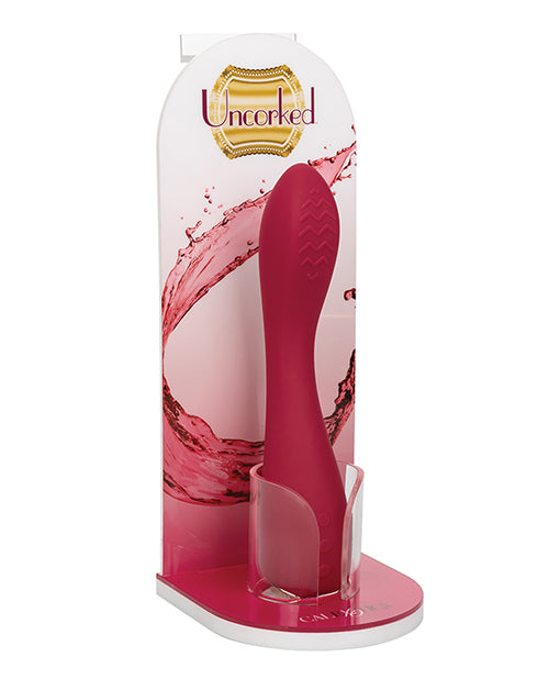 Uncorked Display Stand modern retail display durable construction for organized wine accessory presentation