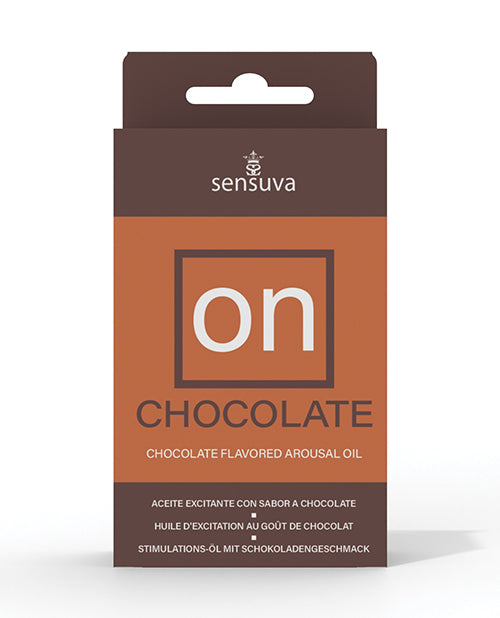 On Sexual Enhancer Arousal Oil Chocolate Botanical Formula Natural Sensation for Enhanced Pleasure