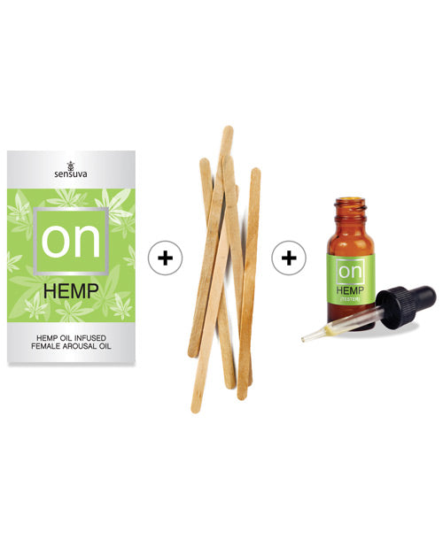 On Female Arousal Oil Hemp Seed Extract Fast-Acting Formula with Tester for Enhanced Sensation