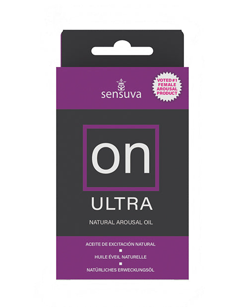 Sensuva Sexual Enhancers Ultra Arousal Oil with Warming Vibrating Sensation for Female Pleasure