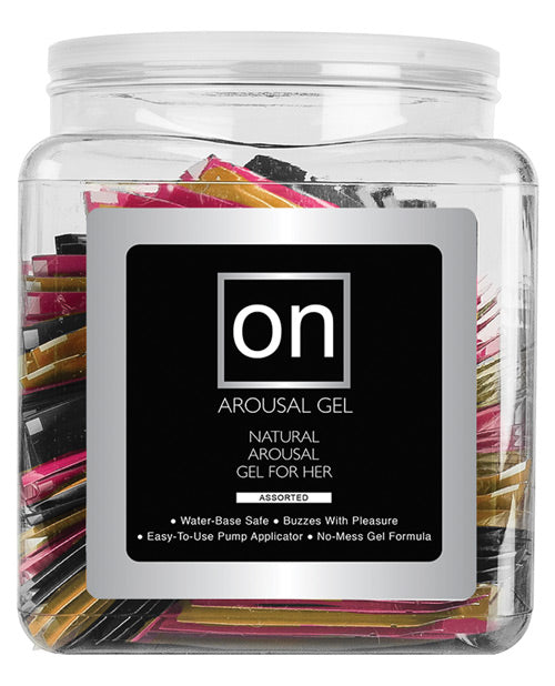 On Sexual Enhancer Gel Single Use Packet Water-Based Natural Botanical Flavored for Women’s Arousal