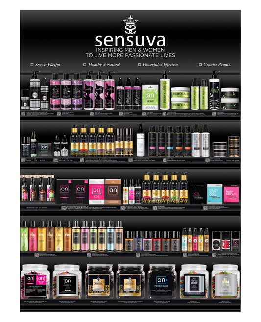 Sensuva Wall Display Five Shelf Durable Construction Modern Design for Retail Product Organization