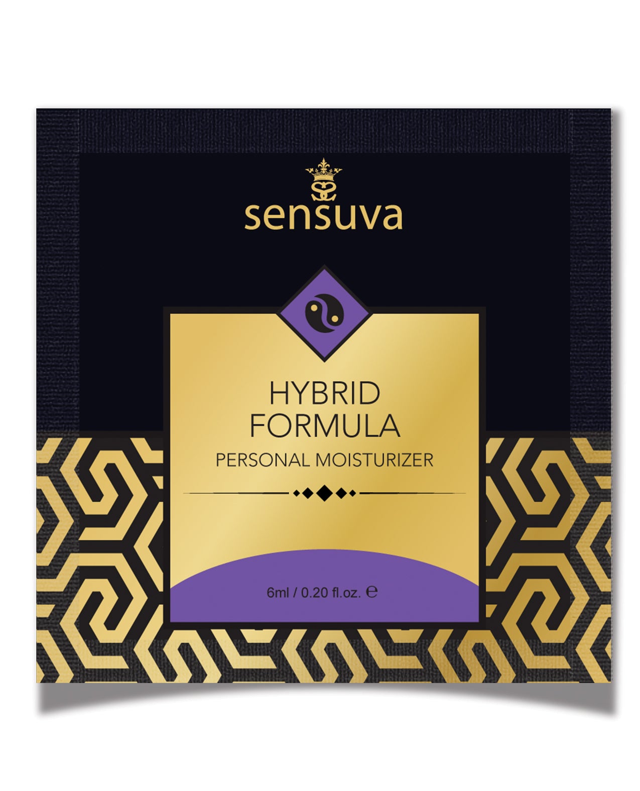 Sensuva lubricant water-based hybrid unscented single use packet for sensitive skin hydration and intimate comfort