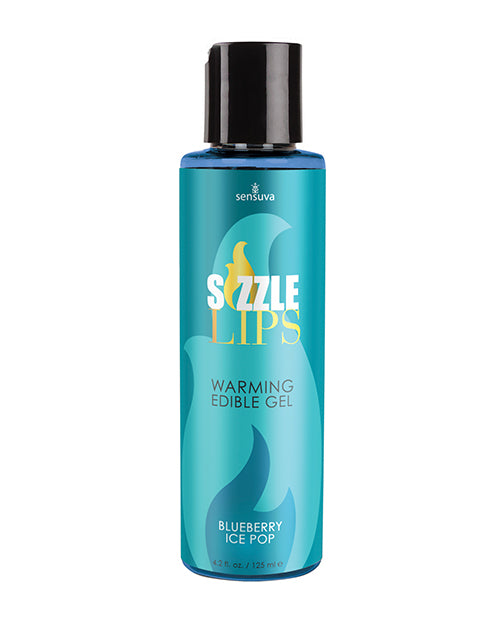 Sensuva Sexual Enhancer Edible Warming Gel Blueberry Ice Pop for Enhancing Couple Intimacy