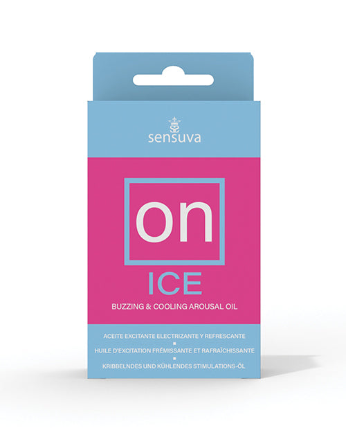 On female arousal oil cooling buzzing essential oil blend for heightened sensitivity and intimate stimulation