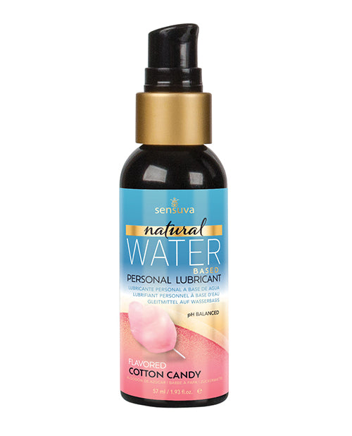 Sensuva Natural Water Based Personal Lubricant - 2 oz Cotton  Candy