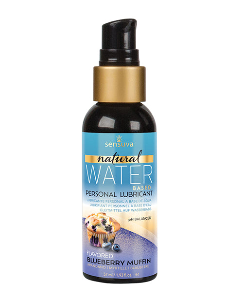 Sensuva Water-Based Lubricant Blueberry Scent Hydrating Long-Lasting for Intimate Comfort