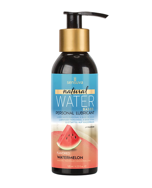 Sensuva Lubricant Water-Based Personal Hydrating Long-Lasting Formula with Watermelon Scent for Intimate Comfort