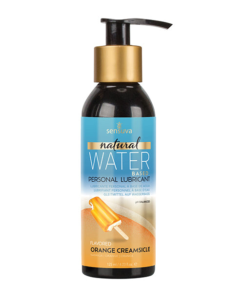 Sensuva Lubricant Water-Based Orange Creamsicle Scent Long-Lasting Formula for Intimate Comfort
