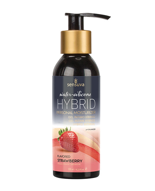 Sensuva Lubricant Hybrid Personal Moisturizer Strawberry Scented Formula for Sensitive Skin and Intimate Hydration