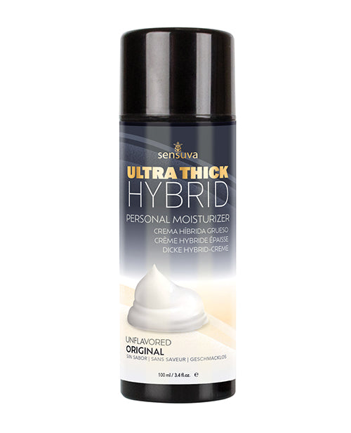 Sensuva Lubricant Ultra-Thick Hybrid Moisturizer Silky Unflavored for Sensitive and Delicate Skin