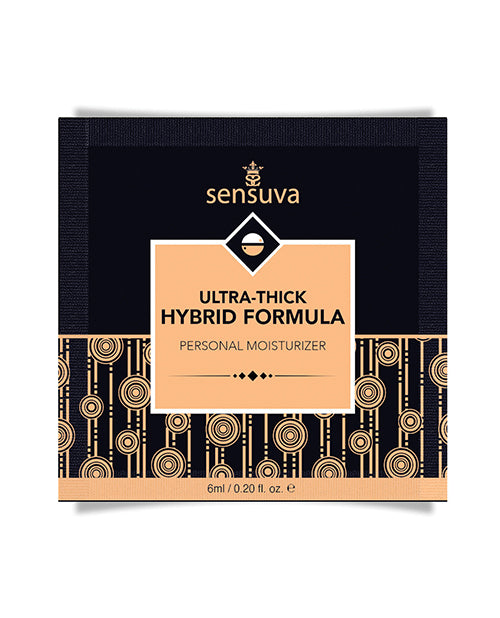 Sensuva Lubricant Ultra Thick Hybrid Moisturizer Unscented Packet for Sensitive Skin and Lasting Comfort