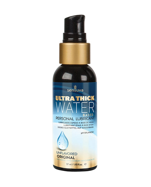 Sensuva Lubricant Ultra Thick Water-Based Unscented Formula for Intimate Comfort and Easy Cleanup
