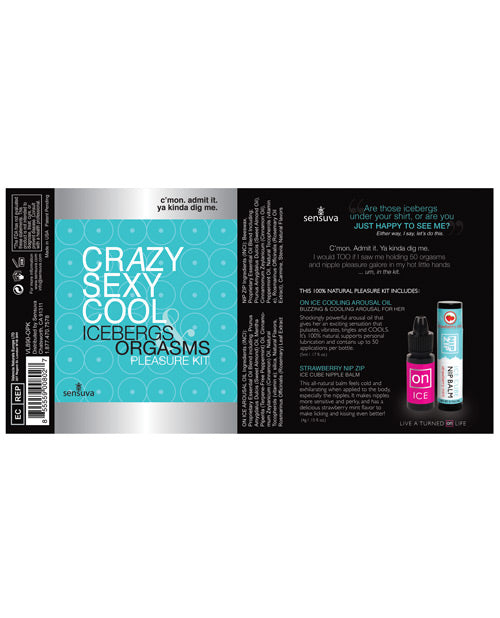 Sensuva Crazy Sexy Cool Arousal Kit with Cooling Oil and Strawberry Balm