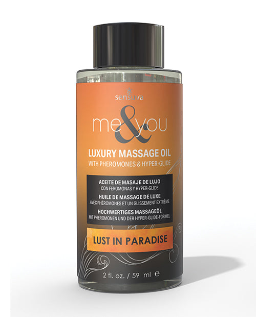 Sensuva Me & You Massage Oil - 2 oz Lust in Paradise